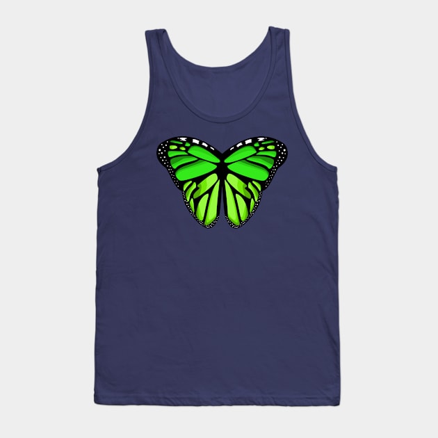 lovely monarch green butterfly wings Tank Top by prettyguardianstudio